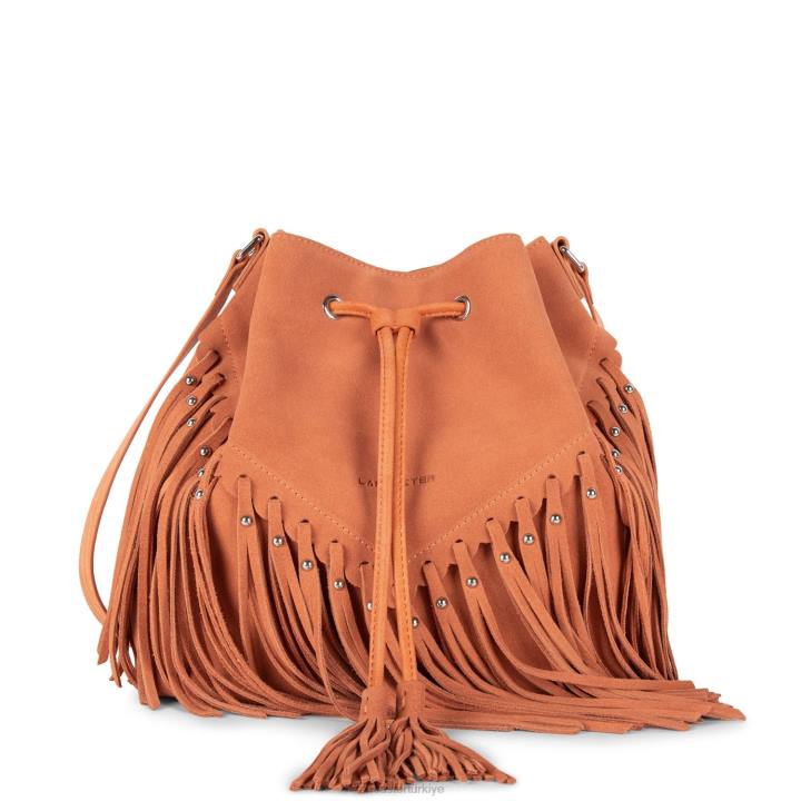 kadınlar kova çantası santa fe saçak turuncu Lancaster Paris çanta H0LP3698