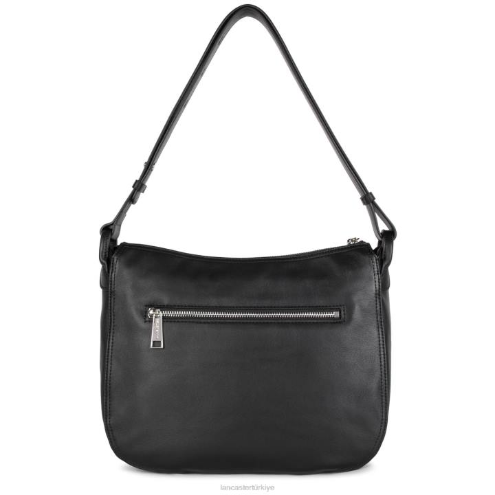 kadınlar kova çantası yumuşak vintage kara leopar Lancaster Paris çanta H0LP3687