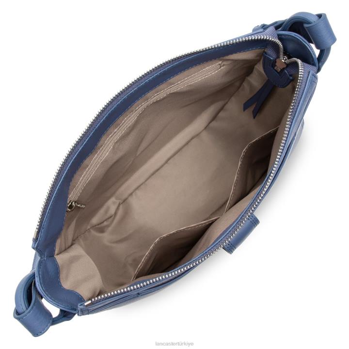 kadınlar kova çantası yumuşak vintage mavi Lancaster Paris çanta H0LP3683