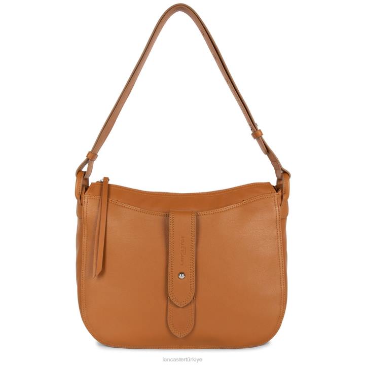 kadınlar kova çantası yumuşak vintage miel Lancaster Paris çanta H0LP3685