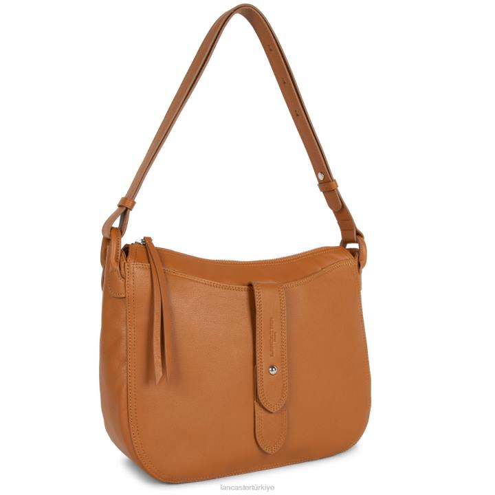 kadınlar kova çantası yumuşak vintage miel Lancaster Paris çanta H0LP3685