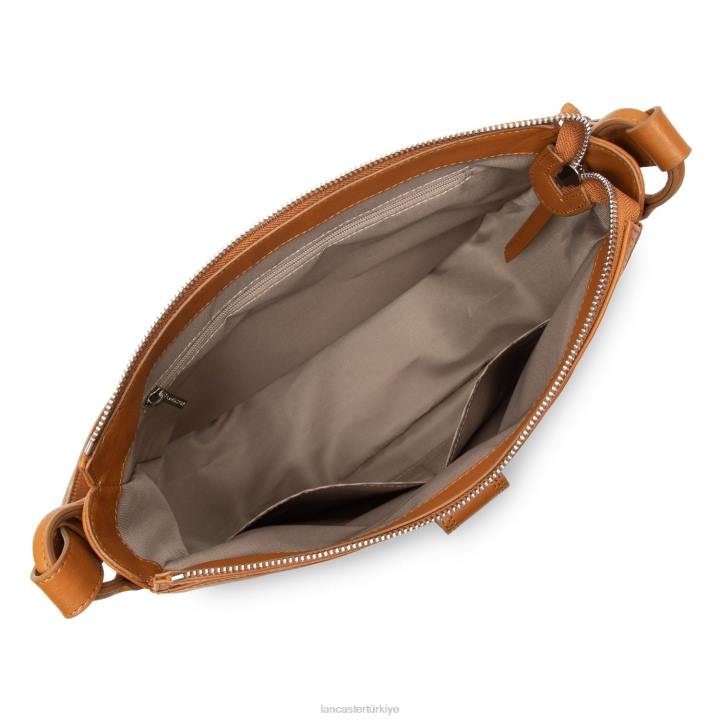 kadınlar kova çantası yumuşak vintage miel Lancaster Paris çanta H0LP3685