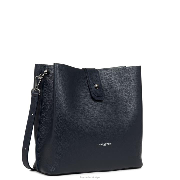 kadınlar m kova çantası faulonne çift kişilik bleu fonce-in-argent Lancaster Paris çanta H0LP4156