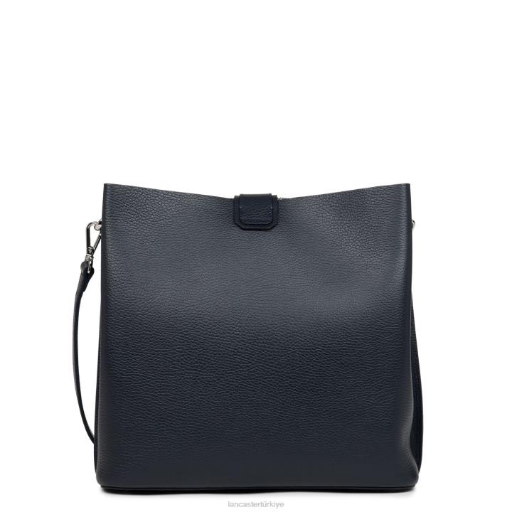 kadınlar m kova çantası faulonne çift kişilik bleu fonce-in-argent Lancaster Paris çanta H0LP4156