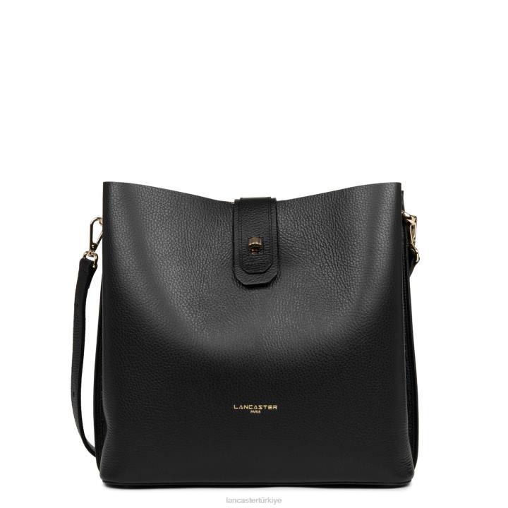 kadınlar m kova çantası faulonne çift kişilik noir-in-çıplak Lancaster Paris çanta H0LP4153