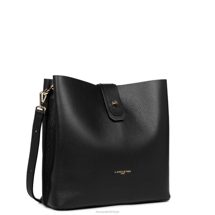 kadınlar m kova çantası faulonne çift kişilik noir-in-çıplak Lancaster Paris çanta H0LP4153