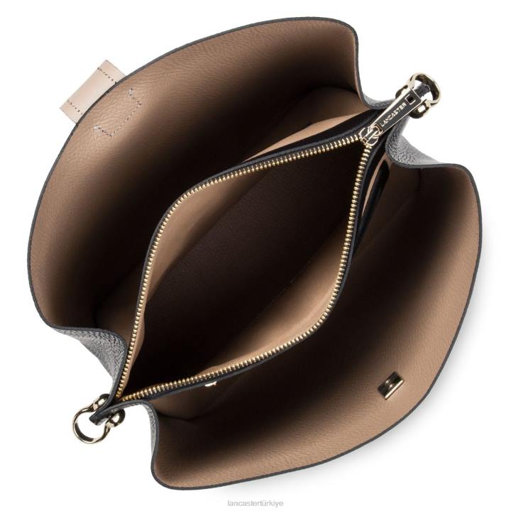 kadınlar m kova çantası faulonne çift kişilik noir-in-çıplak Lancaster Paris çanta H0LP4153