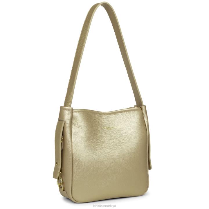 kadınlar m kova çantası faulonne çift kişilik çıplak şampanya Lancaster Paris çanta H0LP3296