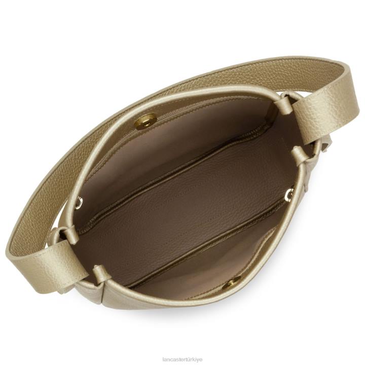 kadınlar m kova çantası faulonne çift kişilik çıplak şampanya Lancaster Paris çanta H0LP3296