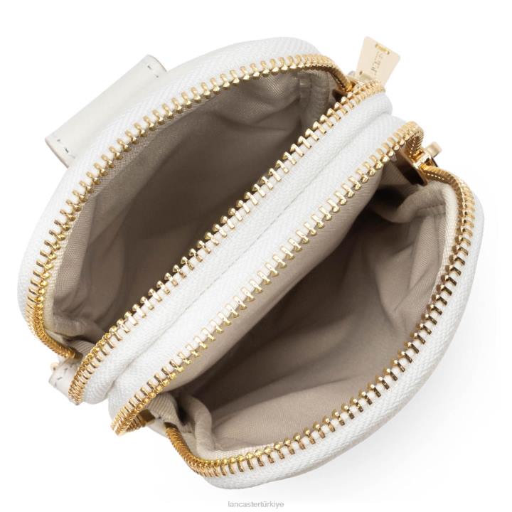 kadınlar akıllı telefon tutucu kumul beyaz kasa Lancaster Paris çanta H0LP144