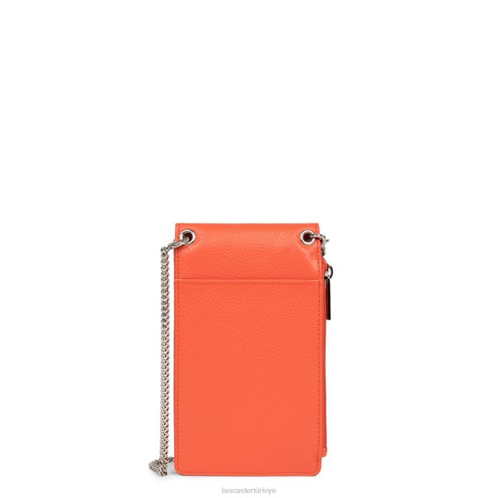kadınlar akıllı telefon tutucusu foulonne pm turuncu Lancaster Paris çanta H0LP1047