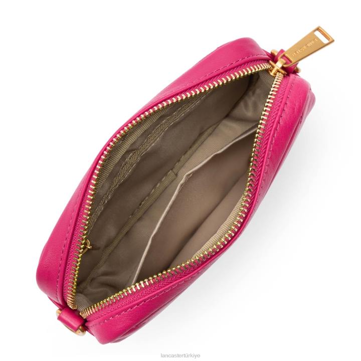 kadınlar mini akıllı telefon tutucusu yumuşak matelasse fuxia Lancaster Paris çanta H0LP14