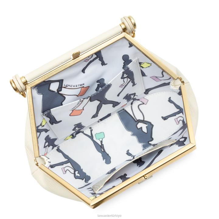 kadınlar mini çanta stüdyo rüyası ekru-lezard Lancaster Paris çanta H0LP63