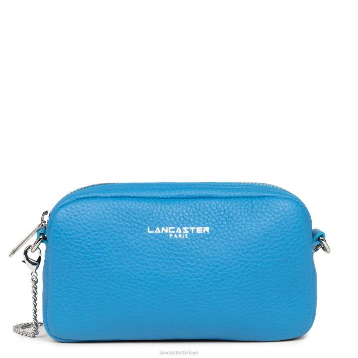 kadınlar mini çapraz çanta stüdyo mimi mavi azur Lancaster Paris çanta H0LP26