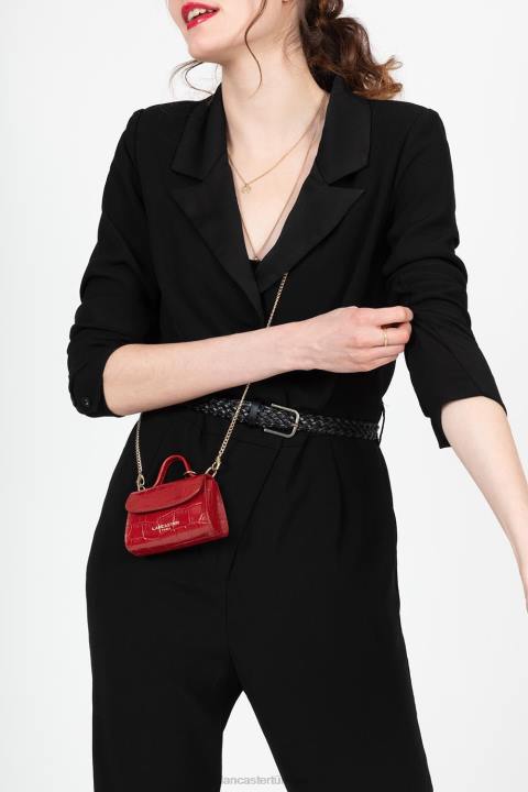 kadınlar mini bozuk para cüzdanı egzotik lezard ve timsah cn allık Lancaster Paris çanta H0LP253