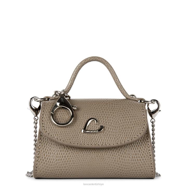 kadınlar mini bozuk para cüzdanı lucertola boz kahverengi Lancaster Paris çanta H0LP256