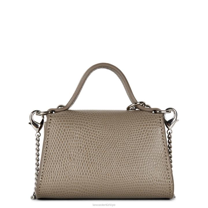 kadınlar mini bozuk para cüzdanı lucertola boz kahverengi Lancaster Paris çanta H0LP256