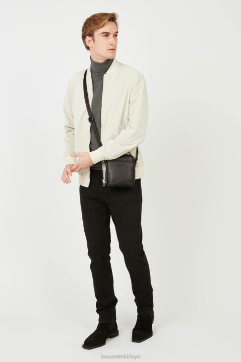 kadınlar mini yumuşak vintage homme kestane rengi Lancaster Paris çanta H0LP289