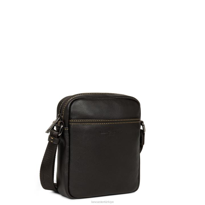 kadınlar mini yumuşak vintage homme marron-jaune Lancaster Paris çanta H0LP286