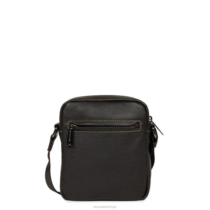 kadınlar mini yumuşak vintage homme marron-jaune Lancaster Paris çanta H0LP286