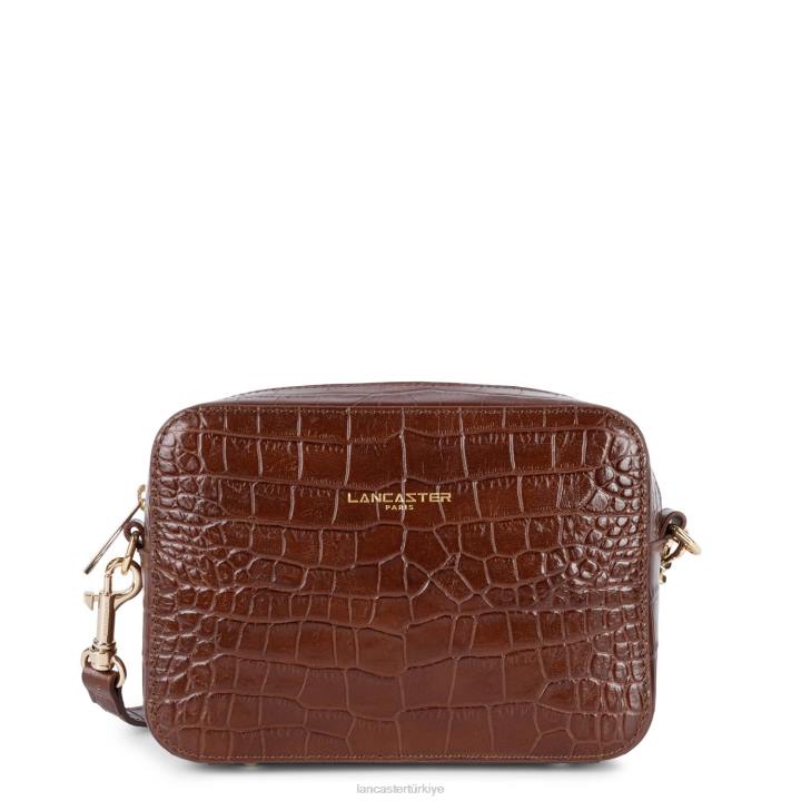 kadınlar muhabir çantası egzotik lezard ve timsah cn chataigne Lancaster Paris çanta H0LP3236