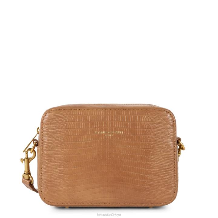 kadınlar muhabir çantası egzotik lezard ve timsah cn deve lezard Lancaster Paris çanta H0LP3232