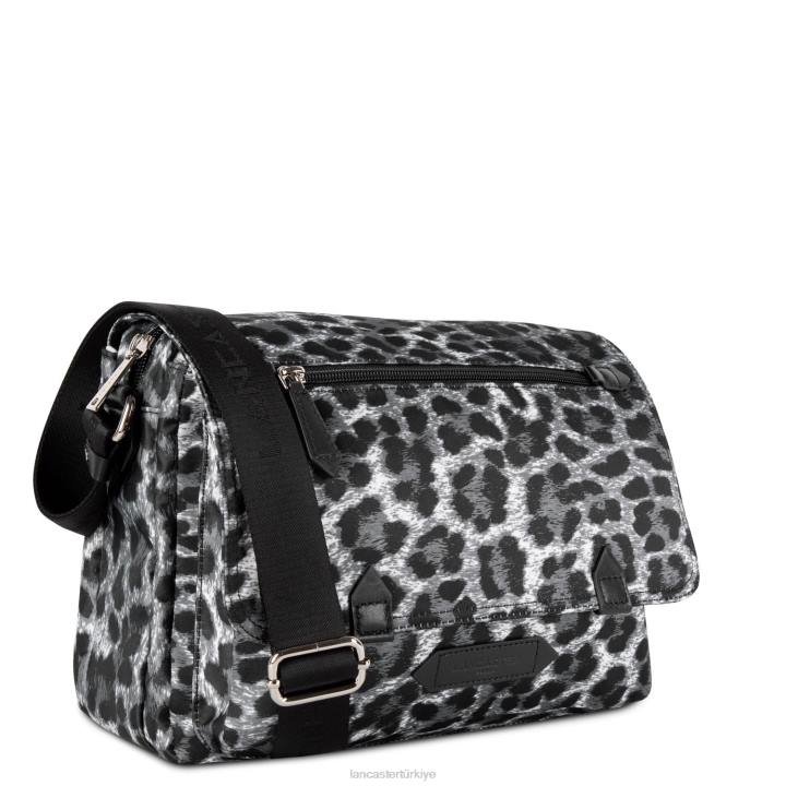 kadınlar askılı çanta temel spor gris-leopar Lancaster Paris çanta H0LP4099
