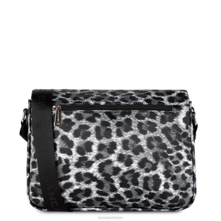 kadınlar askılı çanta temel spor gris-leopar Lancaster Paris çanta H0LP4099