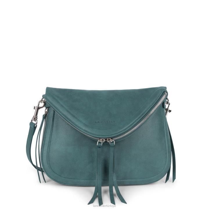 kadınlar büyük omuz çantası santa fe lisi mavi paon Lancaster Paris çanta H0LP4269