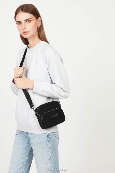 kadınlar küçük muhabir çantası temel premium kara Lancaster Paris çanta H0LP4060