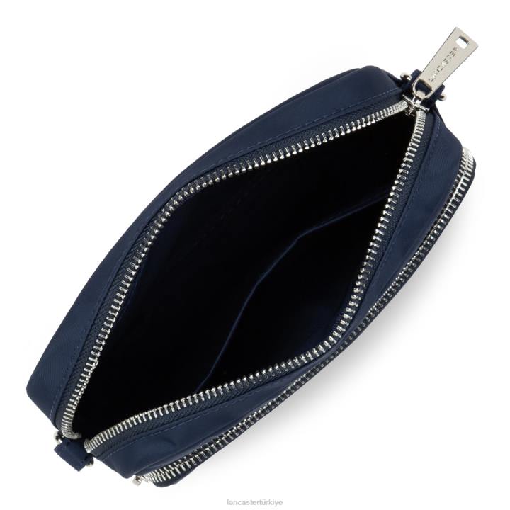 kadınlar küçük muhabir çantası temel premium mavi fonce Lancaster Paris çanta H0LP4062