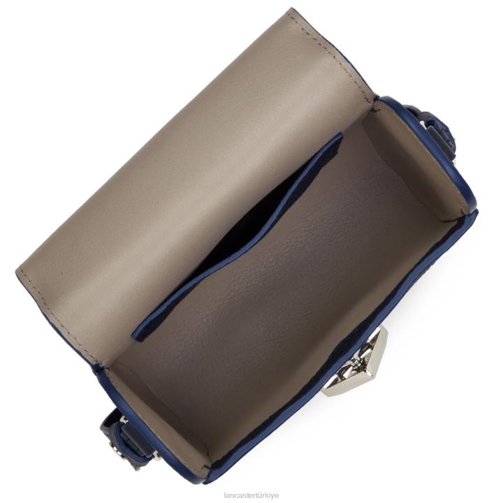 kadınlar kutu çanta leo mavi fonce Lancaster Paris çanta H0LP4457