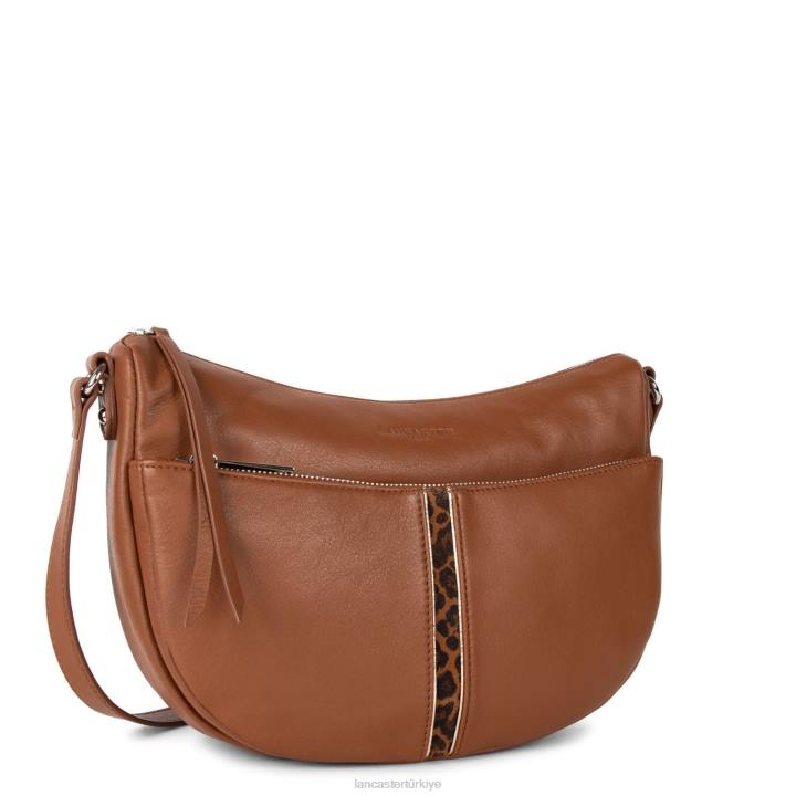 kadınlar m omuz çantası yumuşak melodi konyak-leopar Lancaster Paris çanta H0LP4023