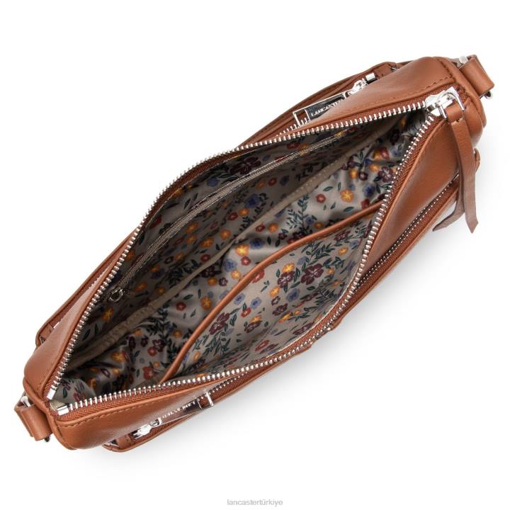 kadınlar m omuz çantası yumuşak melodi konyak-leopar Lancaster Paris çanta H0LP4023