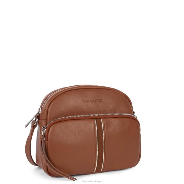 kadınlar muhabir çantası yumuşak melodi konyak Lancaster Paris çanta H0LP4014