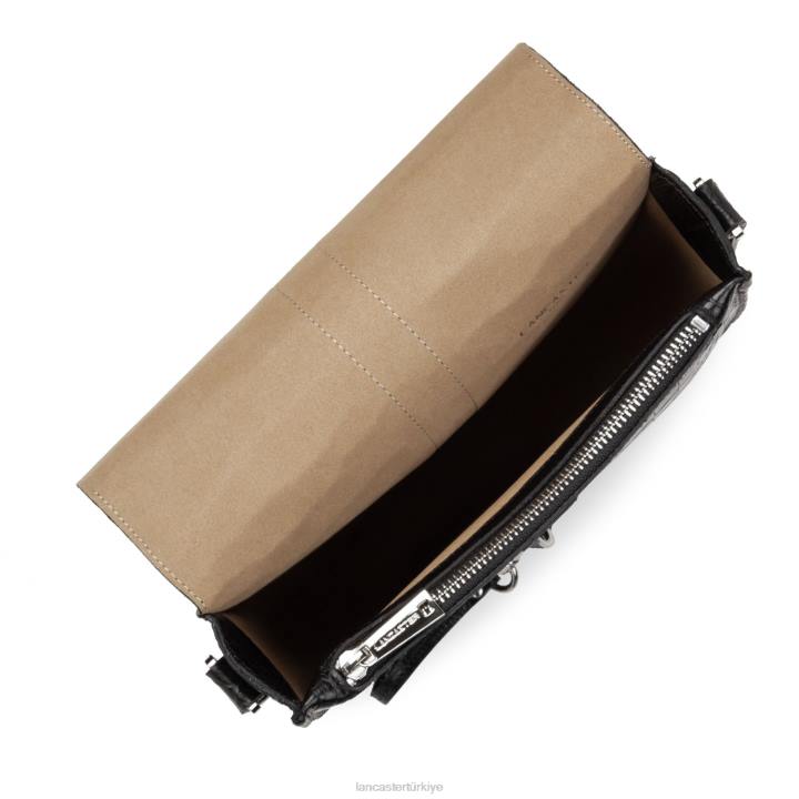 kadınlar omuz çantası egzotik croco fr kara Lancaster Paris çanta H0LP4416