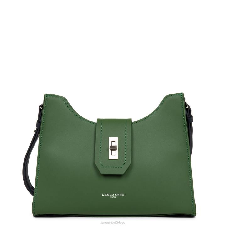 kadınlar omuz çantası şehir mae vert pin-bleu fonce Lancaster Paris çanta H0LP3583