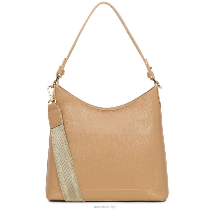 kadınlar omuz çantası foulonne çift doğal-bej Lancaster Paris çanta H0LP4348