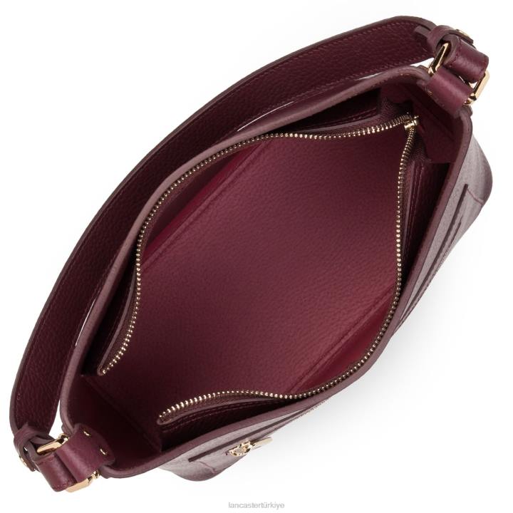 kadınlar omuz çantası foulonne çift fuxia'ya dökme öncesi Lancaster Paris çanta H0LP4350