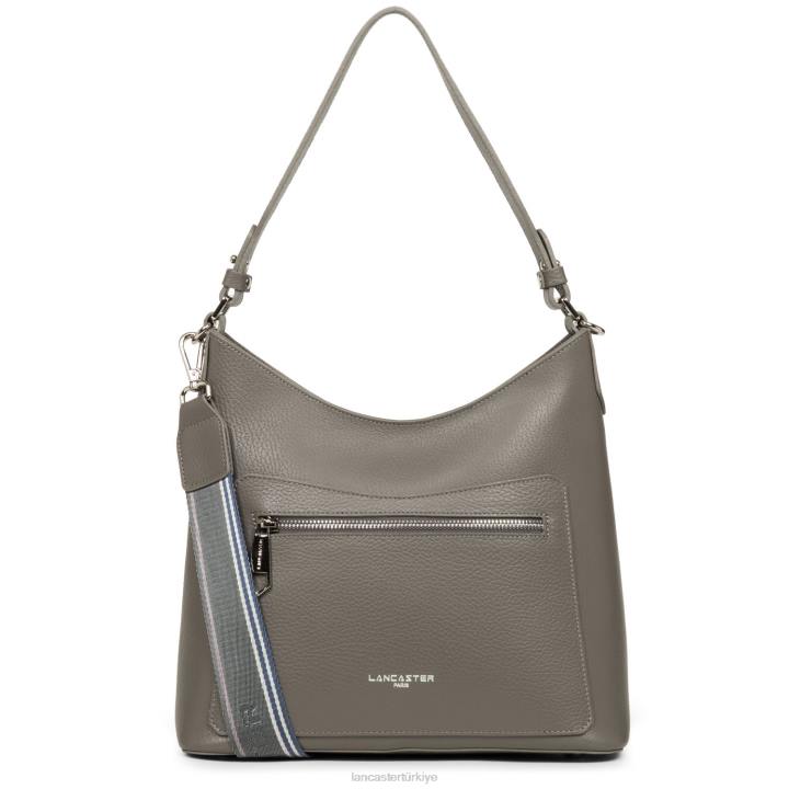 kadınlar omuz çantası foulonne çift gris-in-vert paon Lancaster Paris çanta H0LP4352