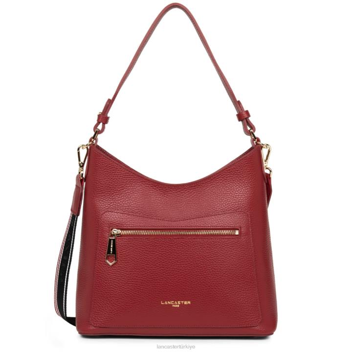 kadınlar omuz çantası foulonne çift kızarık karmin Lancaster Paris çanta H0LP4341