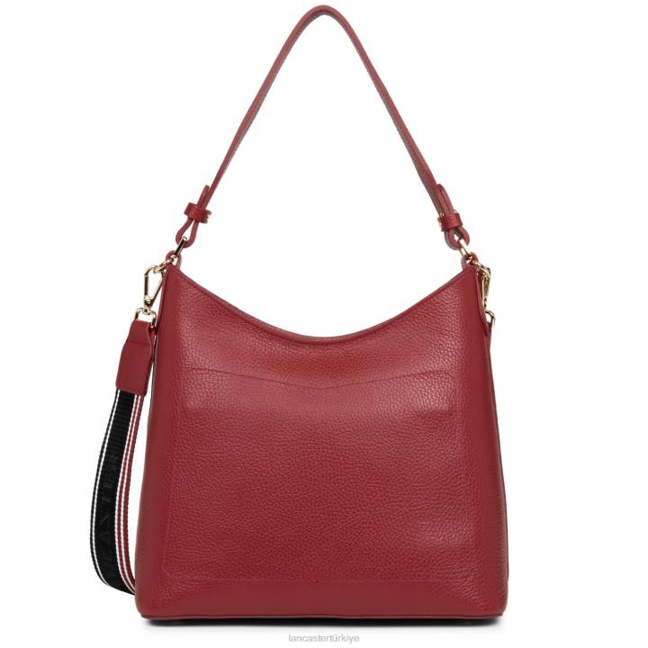 kadınlar omuz çantası foulonne çift kızarık karmin Lancaster Paris çanta H0LP4341