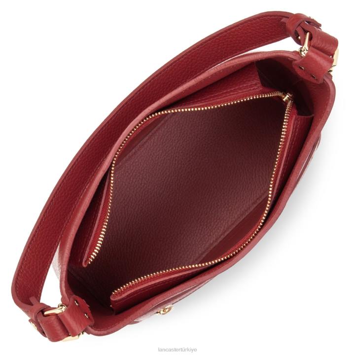 kadınlar omuz çantası foulonne çift kızarık karmin Lancaster Paris çanta H0LP4341