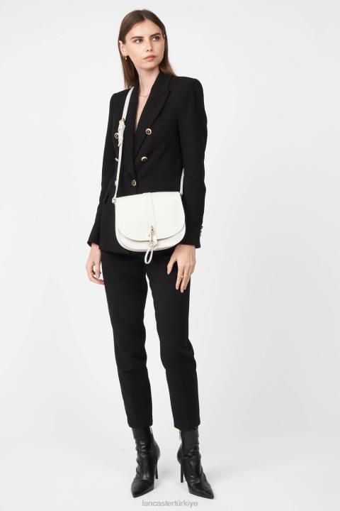 kadınlar omuz çantası foulonne çift kanca blanc casse-in-çıplak Lancaster Paris çanta H0LP3785