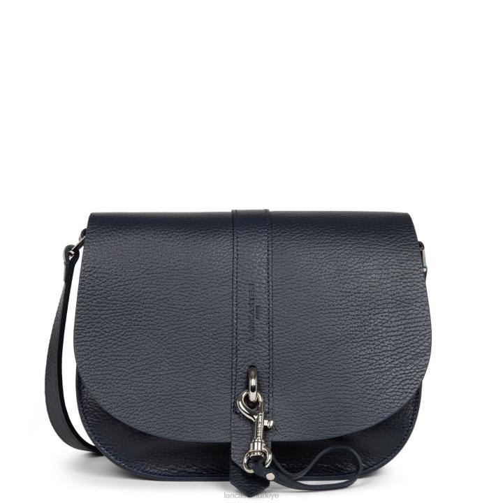 kadınlar omuz çantası foulonne çift kanca bleu fonce-in-argent Lancaster Paris çanta H0LP3795