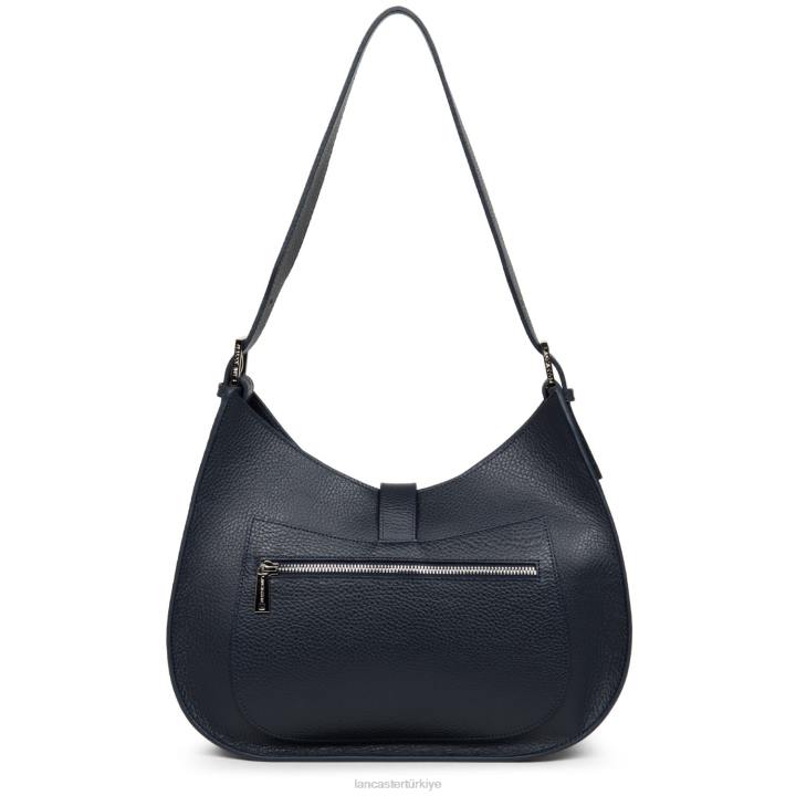 kadınlar omuz çantası foulonne çift kanca bleu fonce-in-argent Lancaster Paris çanta H0LP3802