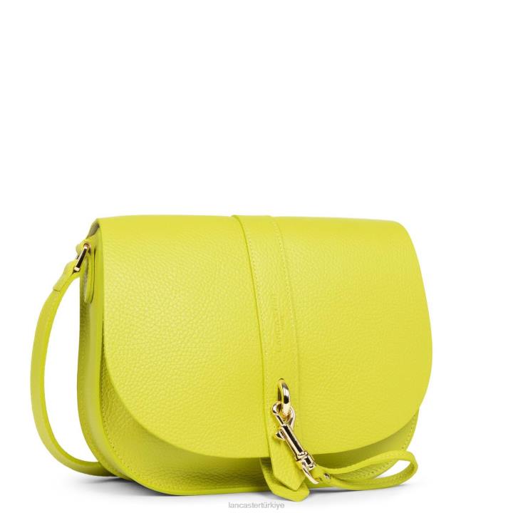 kadınlar omuz çantası foulonne çift kanca ekru kereviz Lancaster Paris çanta H0LP3784