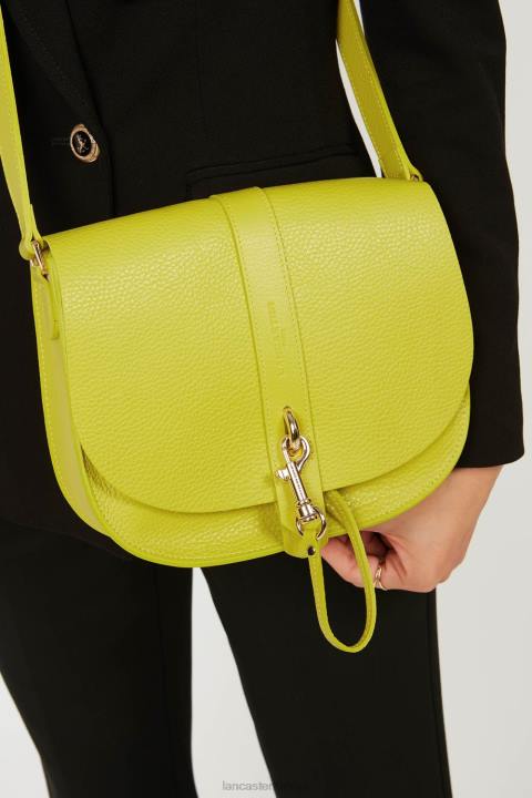 kadınlar omuz çantası foulonne çift kanca ekru kereviz Lancaster Paris çanta H0LP3784