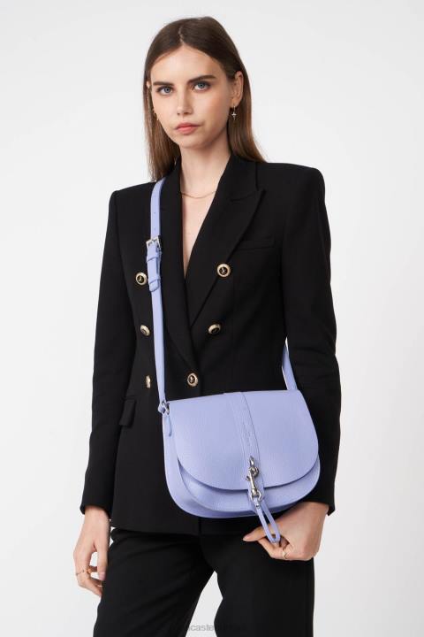 kadınlar omuz çantası foulonne çift kanca ekru lavand Lancaster Paris çanta H0LP3798