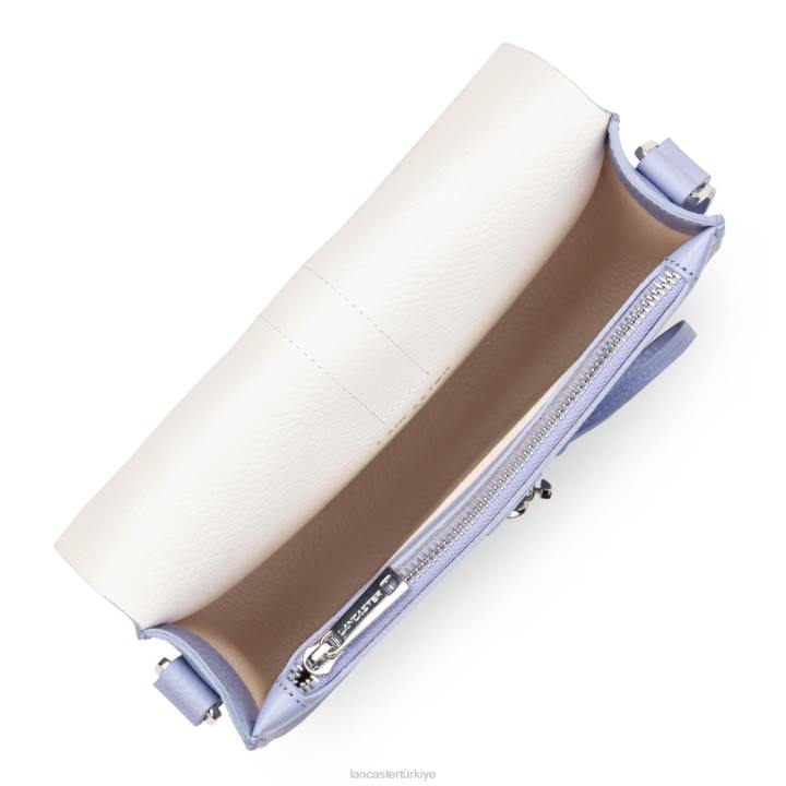 kadınlar omuz çantası foulonne çift kanca ekru lavand Lancaster Paris çanta H0LP3798